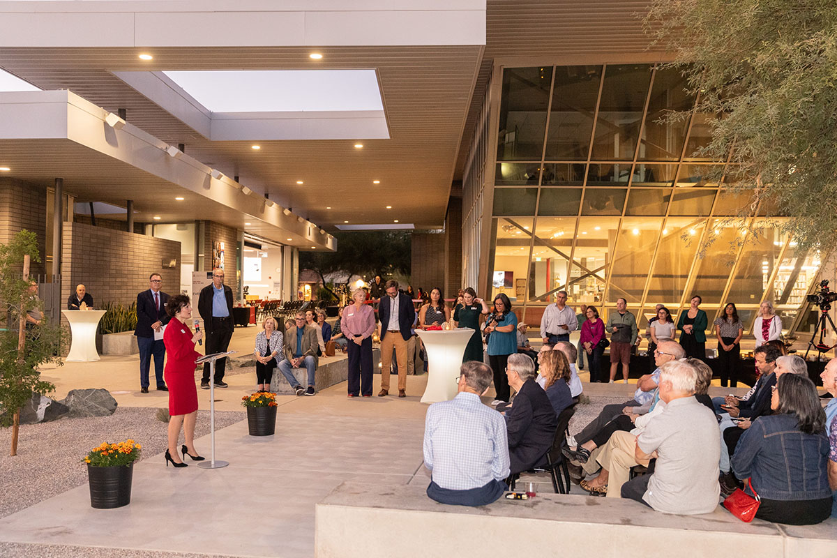 Landscape renovation creates new gathering space at the Poetry Center