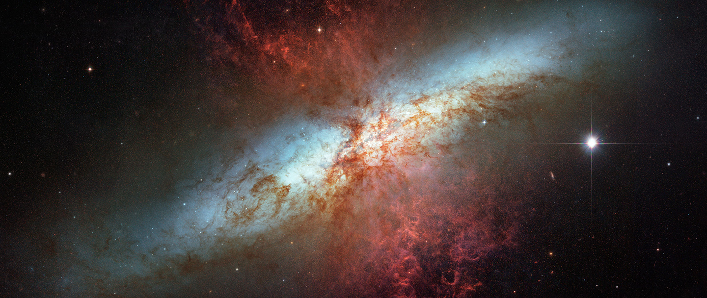Hubble image of the Cigar Galaxy Hubble image of the Cigar Galaxy