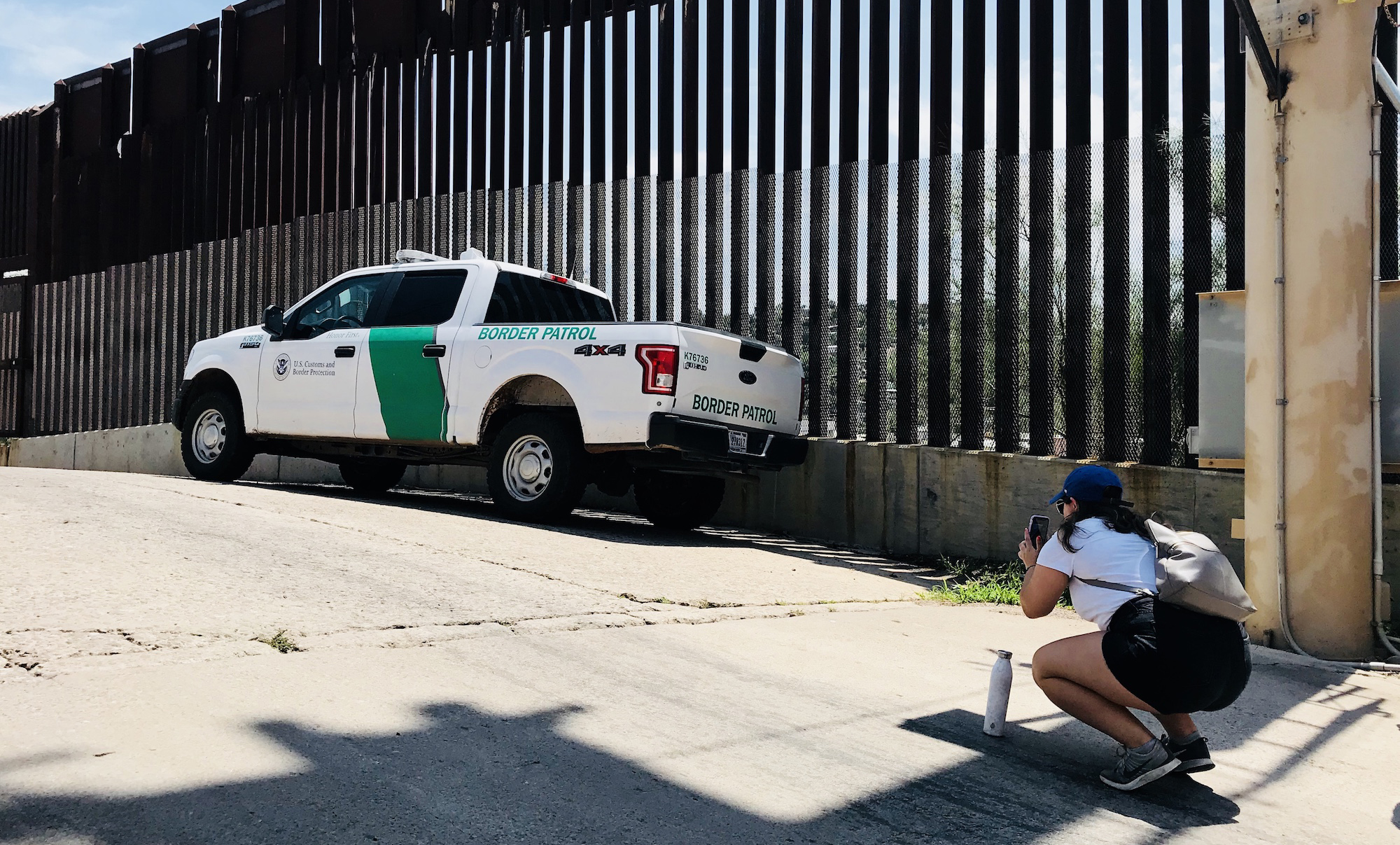 Olivia Jackson, a former journalism undergraduate student, documents the presence of the U.S. Border Patrol in Nogales, Arizona. A new master's degree in bilingual journalism aims to take advantage of the School of Journalism's proximity to the border. Olivia Jackson, a former journalism undergraduate student, documents the presence of the U.S. Border Patrol in Nogales, Arizona. A new master's degree in bilingual journalism aims to take advantage of the School of Journalism's proximity to the border.