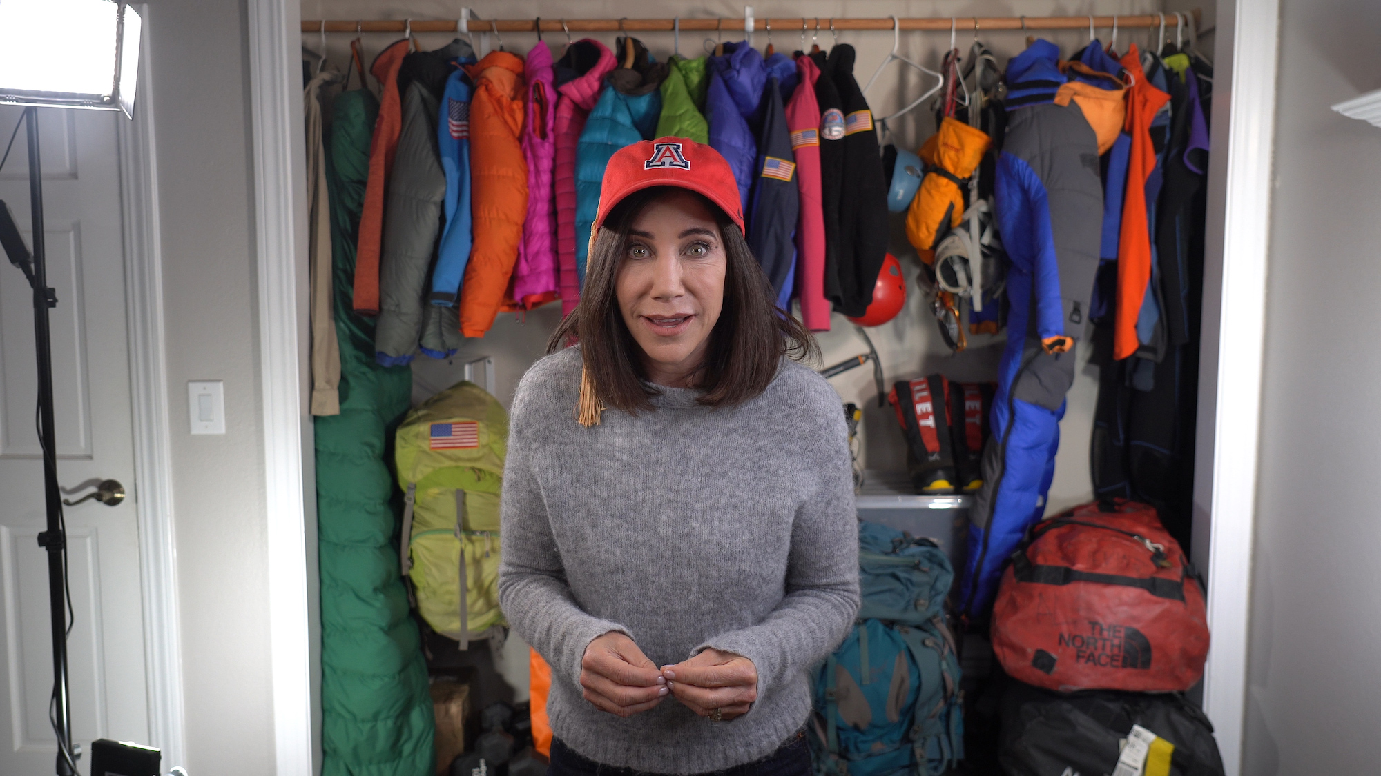 Commencement keynote speaker Alison Levine, a history-making mountaineer and university alumna, addresses graduates in a video filmed for the virtual 2020 Commencement. "You are resilient, you are creative, you have learned to sacrifice, to pivot and to k