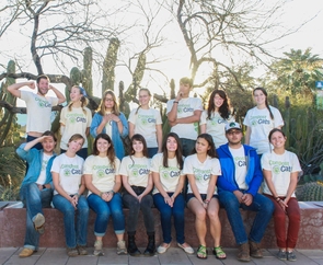 The undergraduate and graduate student members of Compost Cats provide a composting service to Tucson businesses and the greater Tucson community. (Photo: James Garlant)