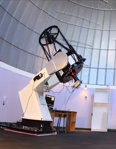 The 24-inch Mount Lemmon SkyCenter telescope is the one the public uses in programs offered through the UA's College of Science and Steward Observatory. SkyCenter astronomer Adam Block used it to take the Aug. 19 Astronomy Picture of the Day. The 24-inch Mount Lemmon SkyCenter telescope is the one the public uses in programs offered through the UA's College of Science and Steward Observatory. SkyCenter astronomer Adam Block used it to take the Aug. 19 Astronomy Picture of the Day.