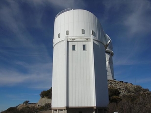 The Bok Telescope on Kitt Peak is the largest telescope operated solely by the UA's Steward Observatory. Named in honor of Bart Bok, who was Steward's director from 1966-1969, the telescope operates every night of the year except Christmas Eve and a maintenance period scheduled during the summer rainy season. (Image: Wikimedia Commons) The Bok Telescope on Kitt Peak is the largest telescope operated solely by the UA's Steward Observatory. Named in honor of Bart Bok, who was Steward's director from 1966-1969, the telescope operates every night of the year except Christmas Eve and a maintenance period scheduled during the summer rainy season. (Image: Wikimedia Commons)