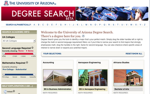 In assessing the need for what resulted in Degree Search, students and advisers still report valuing one-on-one time. "However, the goal of this is to make more information available to both students and advisers so that their relationship can become more than nuts and bolts and approving degree programs, but can now allow for more time to talk about different majors, potential career opportunities, internships and generally be a deeper relationship," UA Vice President for Student Affairs Melissa Vito said. In assessing the need for what resulted in Degree Search, students and advisers still report valuing one-on-one time. "However, the goal of this is to make more information available to both students and advisers so that their relationship can become more than nuts and bolts and approving degree programs, but can now allow for more time to talk about different majors, potential career opportunities, internships and generally be a deeper relationship," UA Vice President for Student Affairs Melissa Vito said.