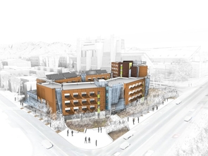 Rendering of new Sixth Street/Highland residence hall. Rendering of new Sixth Street/Highland residence hall.