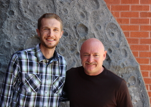 Filmmaker Jason Davis (left) with the film's narrator, Capt. Mark Kelly, at the Flandrau Science Center and Planetarium. Filmmaker Jason Davis (left) with the film's narrator, Capt. Mark Kelly, at the Flandrau Science Center and Planetarium.