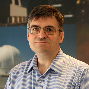 National Optical Astronomy Observatory astronomer Tom Matheson is a member of the UA-NOAO team that will develop the software to process data collected by the Large Synoptic Survey Telescope, which will survey the entire southern sky every three days for ten years. (Photo: Pete Marenfeld NOAO/AURA/NSF)