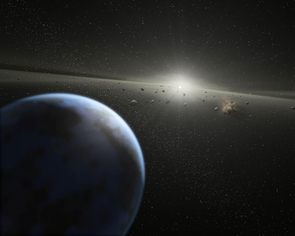 An artist's impression of the asteroid belt, a region between the inner planets and outer planets where thousands of asteroids are found orbiting the sun. (Illustration: NASA/JPL-Caltech/T. Pyle (SSC)) An artist's impression of the asteroid belt, a region between the inner planets and outer planets where thousands of asteroids are found orbiting the sun. (Illustration: NASA/JPL-Caltech/T. Pyle (SSC))