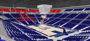 The renovation project will upgrade the scoreboard and the floor of McKale. (Image courtesy of Arizona Athletics)