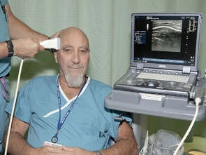 Stuart Hameroff, professor emeritus in the UA's departments of anesthesiology and psychology, is lead author on the first clinical study showing that transcranial ultrasound affects mood. (Image courtesy of Stuart Hameroff) Stuart Hameroff, professor emeritus in the UA's departments of anesthesiology and psychology, is lead author on the first clinical study showing that transcranial ultrasound affects mood. (Image courtesy of Stuart Hameroff)