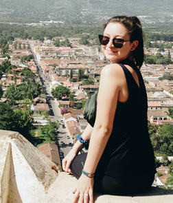 Eliana Carrera on a study abroad trip in Antigua, Guatemala. Eliana Carrera on a study abroad trip in Antigua, Guatemala.