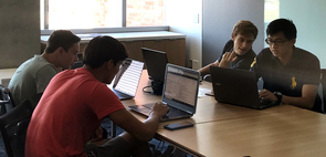 High school students studying data science in the KEYS Research Internship program helped validate the findings of a study in Lussier’s bioinformatics lab and the Center for Biomedical Informatics and Biostatistics. (Photo: Colleen Kenost) High school students studying data science in the KEYS Research Internship program helped validate the findings of a study in Lussier’s bioinformatics lab and the Center for Biomedical Informatics and Biostatistics. (Photo: Colleen Kenost)