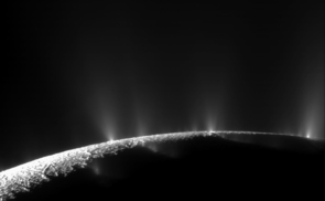 NASA Cassini spacecraft captured dramatic plumes, both large and small, spray water ice out from many locations along the famed tiger stripes near the south pole of Saturn moon Enceladus. (Credit: NASA/JPL/Space Science Institute) NASA Cassini spacecraft captured dramatic plumes, both large and small, spraying water ice out from many locations along the famed tiger stripes near the south pole of Saturn moon Enceladus. (Credit: NASA/JPL/Space Science Institute)