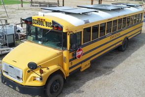 Once a team at the STAR School has become familiar with running the solar-powered desalination bus, they will take it on the road to demonstrate its water-treatment capabilities to the Navajo Nation. Once a team at the STAR School has become familiar with running the solar-powered desalination bus, they will take it on the road to demonstrate its water-treatment capabilities to the Navajo Nation.