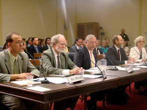 In addition to Lisa Graumlich, the panel of witnesses included: Chris Field, director of the department of Global Ecology at the Carnegie Institution of Washington; James McCarthy, oceanography professor at Harvard University and past president and chair of the American Association for the Advancement of Science; James Hurrell, of the National Center for Atmospheric Research; and Lord Christopher Monckton, chief policy adviser at the Science and Public Policy Institute. In addition to Lisa Graumlich, the panel of witnesses included: Chris Field, director of the department of Global Ecology at the Carnegie Institution of Washington; James McCarthy, oceanography professor at Harvard University and past president and chair of the American Association for the Advancement of Science; James Hurrell, of the National Center for Atmospheric Research; and Lord Christopher Monckton, chief policy adviser at the Science and Public Policy Institute.