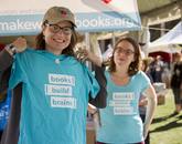 Jennifer Stewart and Melinda Englert of Tucson. Stewart is a board member of Make Way for Books. Jennifer Stewart and Melinda Englert of Tucson. Stewart is a board member of Make Way for Books.