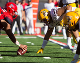 The Wildcats stopped ASU on fourth down with 1:07 left in the game. Arizona took over and got in victory formation to seal the win. The Wildcats stopped ASU on fourth down with 1:07 left in the game. Arizona took over and got in victory formation to seal the win.