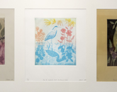 "Three Birds," intaglio prints by Olivia Peake, a studio art student. "Three Birds," intaglio prints by Olivia Peake, a studio art student.