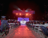 UA President Ann Weaver Hart conferred about 6,800 degrees during the ceremony, attended by nearly 4,000 graduates and about 40,000 guests. UA President Ann Weaver Hart conferred about 6,800 degrees during the ceremony, attended by nearly 4,000 graduates and about 40,000 guests.