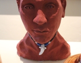 "Hawaiian Man" by Jacqueline Brailey, UA retiree Sculpture of a Hawaiian man.
