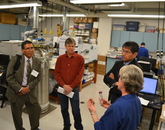 Members of the UA team and Navajo Nation tour the Arizona Laboratory for Emerging Contaminants. Members of the UA team and Navajo Nation tour the Arizona Laboratory for Emerging Contaminants.