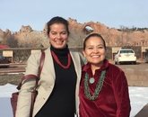 Paloma Beamer and Karletta Chief in Window Rock, Navajo Nation capital. Paloma Beamer and Karletta Chief in Window Rock, Navajo Nation capital.