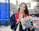 Yadira Borboa, who is from Nogales, earned a Bachelor of Science in Care, Health and Society. The message on her cap speaks to her desire to go further. Yadira Borboa, who is from Nogales, earned a Bachelor of Science in Care, Health and Society. The message on her cap speaks to her desire to go further.