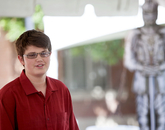 Braden Steiner, from Sonoran Science Academy Northwest Campus, performs a monologue from “Macbeth” at the Saturday With Shakespeare event to coincide with the First Folio exhibition. Braden Steiner, from Sonoran Science Academy Northwest Campus, performs a monologue from “Macbeth” at the Saturday With Shakespeare event to coincide with the First Folio exhibition.