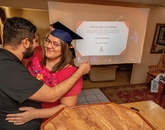 Crystal Alyssia Raygoza, one of the 2020 Robie Gold Medal winners, is graduating with a Bachelor of Science in family studies and human development, with a minor in Spanish. She celebrated her College of Agriculture and Life Sciences convocation at home with family. (Photo: Chris Richards/University of Arizona) Crystal Alyssia Raygoza, one of the 2020 Robie Gold Medal winners, is graduating with a Bachelor of Science in family studies and human development, with a minor in Spanish. She celebrated her College of Agriculture and Life Sciences convocation at home with family. (Photo: Chris Richards/University of Arizona)