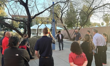 group of people outside