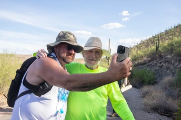 Taylor Moore and another person posing for a selfie