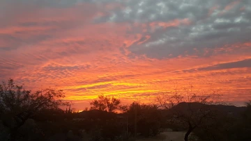 Steve Allvin, senior mechanical and plumbing inspector in Planning, Design and Construction, shared this photo of a sunset in an email to colleagues. The message and photo prompted many PDC employees to respond with their own photos. (Photo courtesy of St