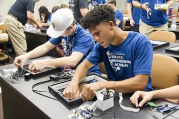 Students interested in engineering, math or science have the opportunity to discover an assortment of engineering degrees, research areas and careers at the Summer Engineering Academy.