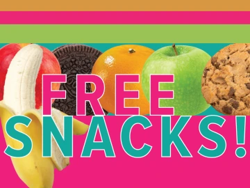 Free snacks at the Library promo image