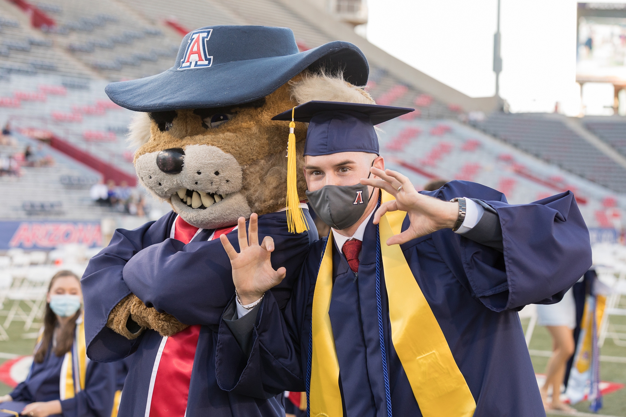 students at a graduation ceremony