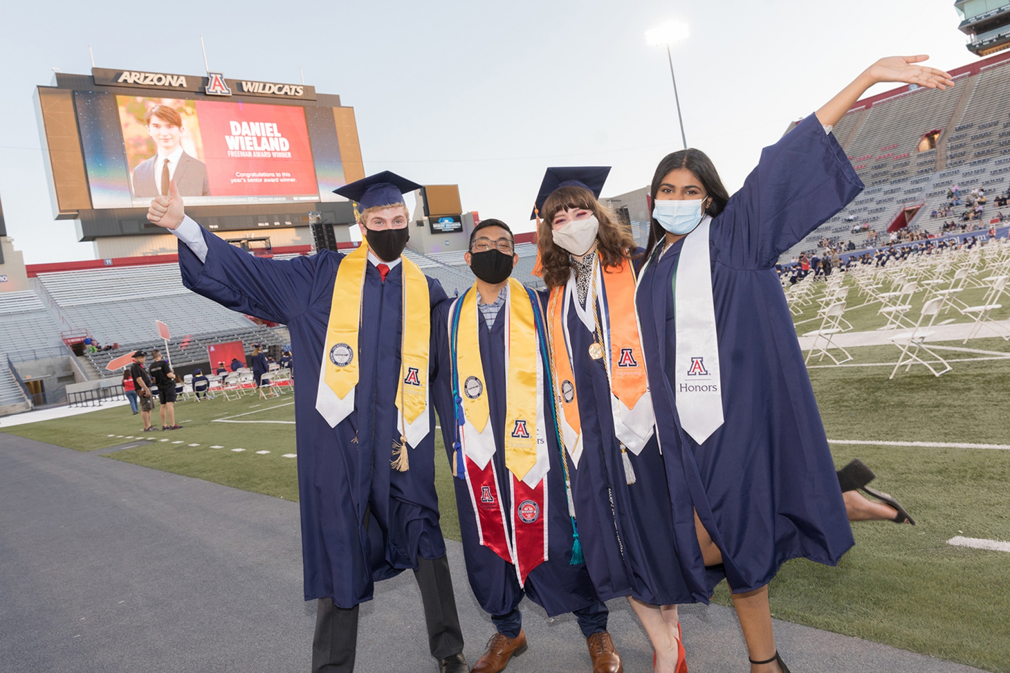 students at a graduation ceremony