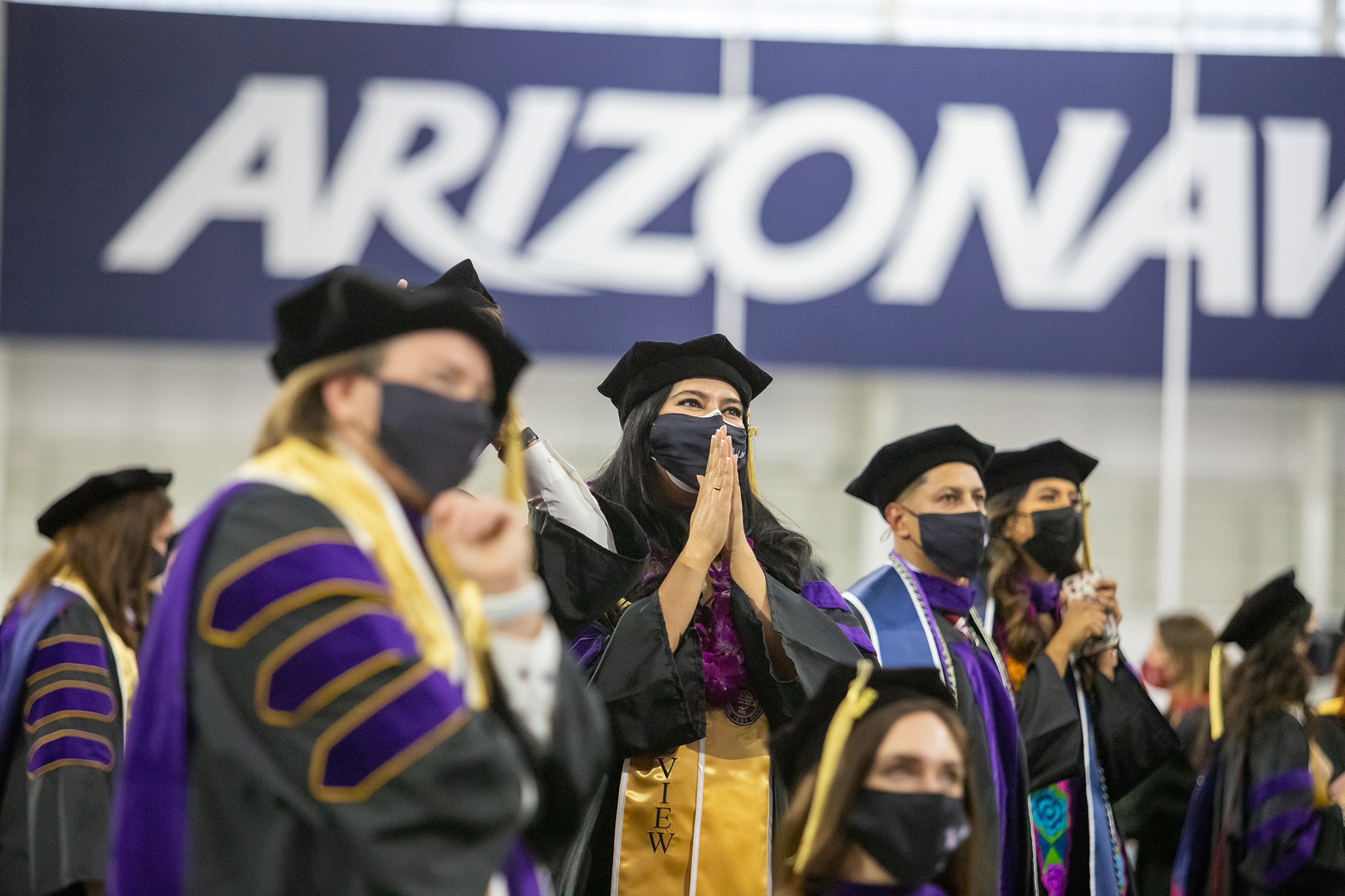 students at a graduation ceremony