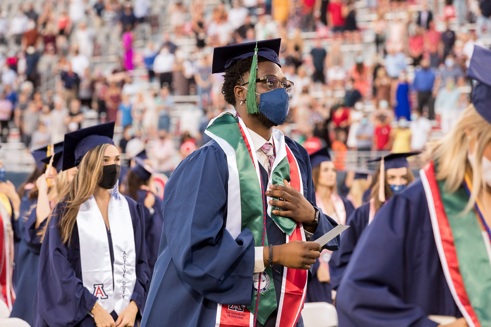 students at a graduation ceremony