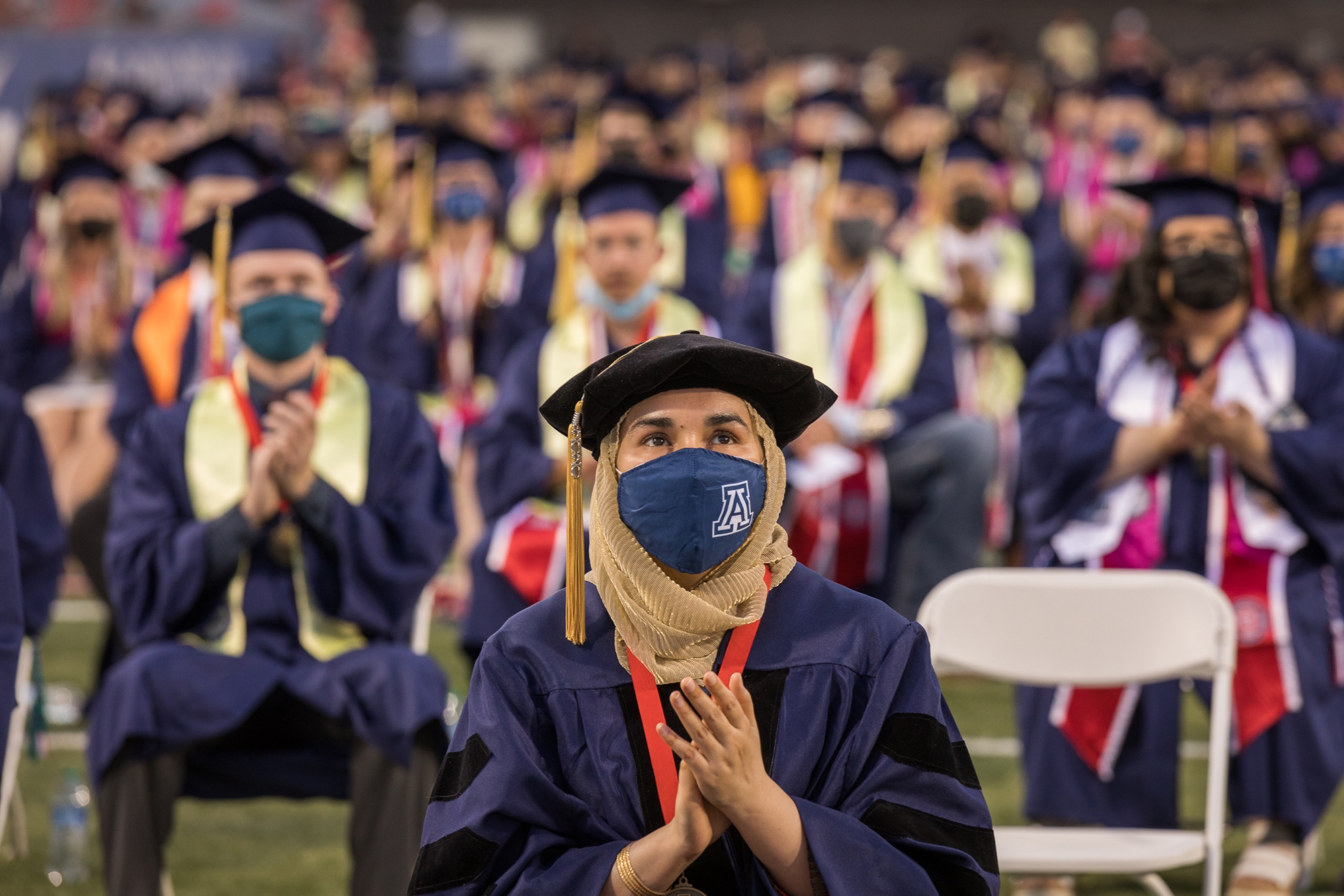 students at a graduation ceremony