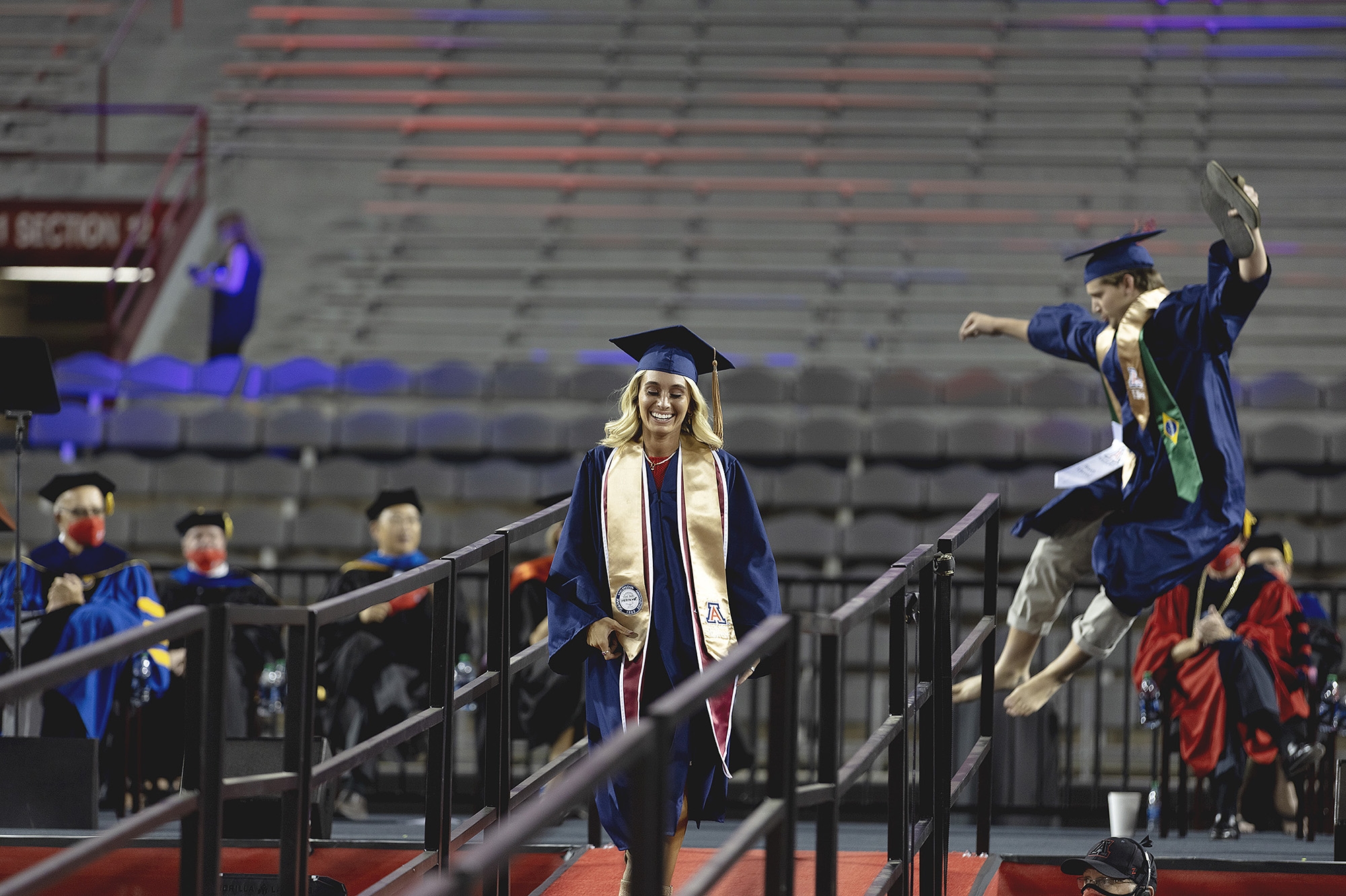 students at a graduation ceremony