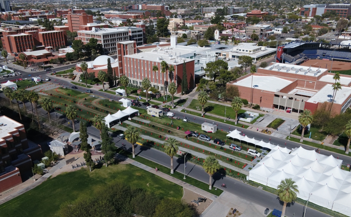 the university of arizona vaccination POD