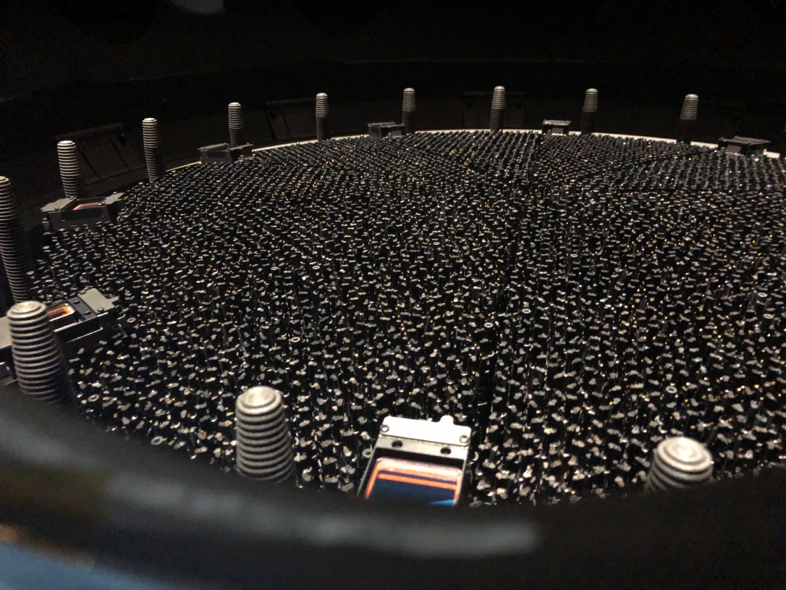 DESI’s focal plane with its 5,000 automated robotic positioners DESI’s focal plane with its 5,000 automated robotic positioners