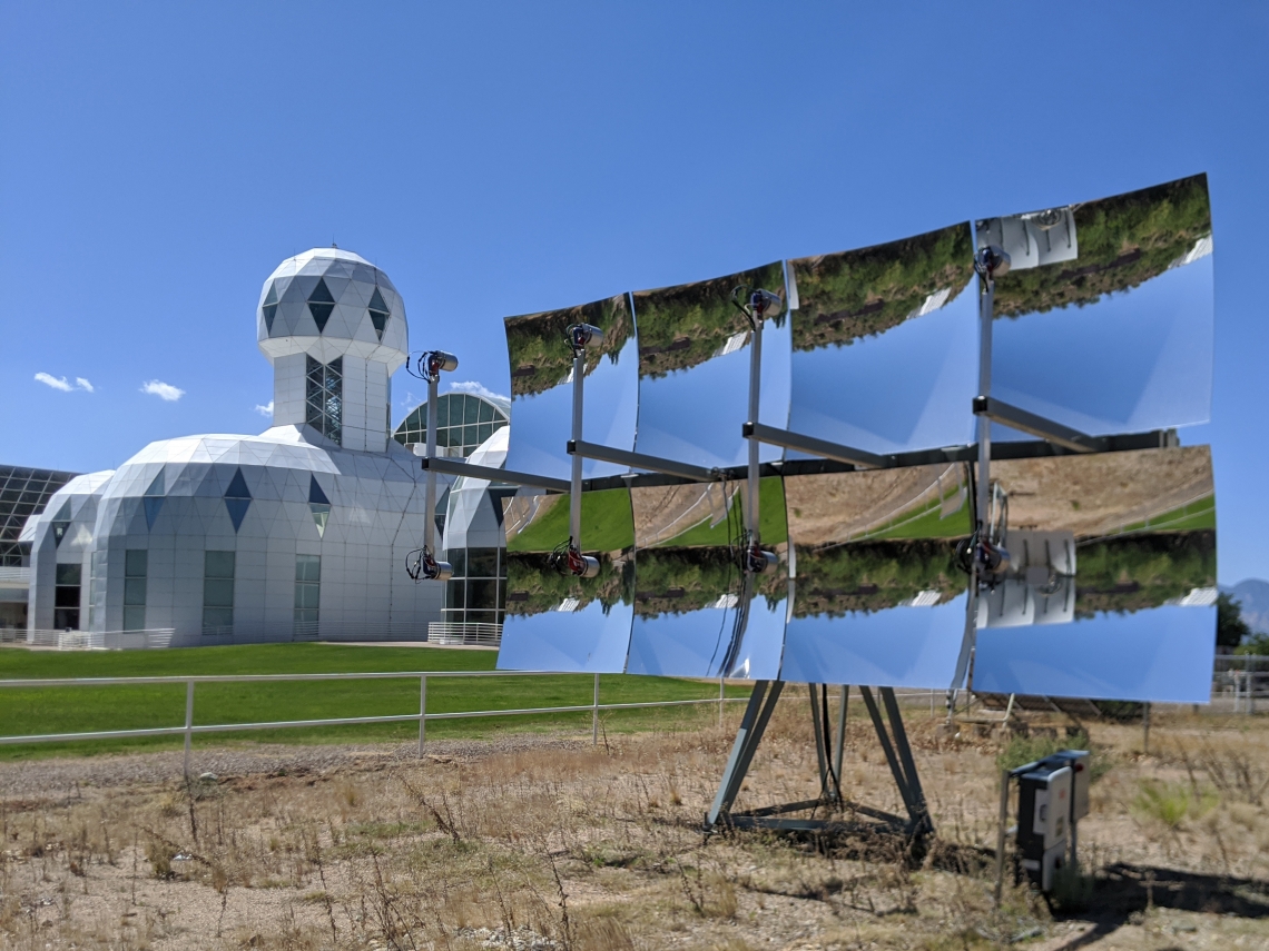 The test system implementation at the UArizona Biosphere2. The test system implementation at the UArizona Biosphere2.