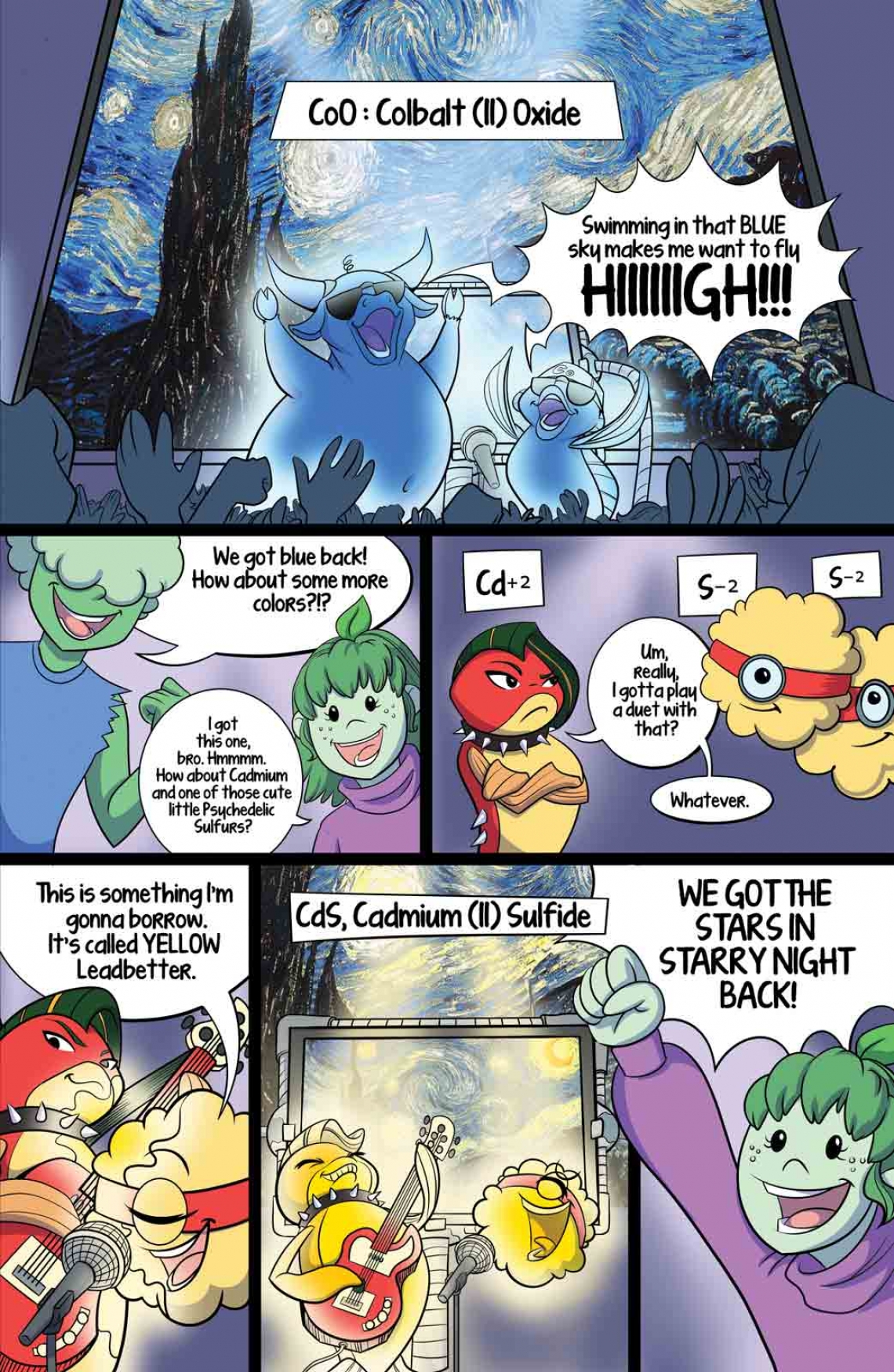 Excerpt page of the comic “The Case of the Vanishing van Gogh." Excerpt page of the comic “The Case of the Vanishing van Gogh."