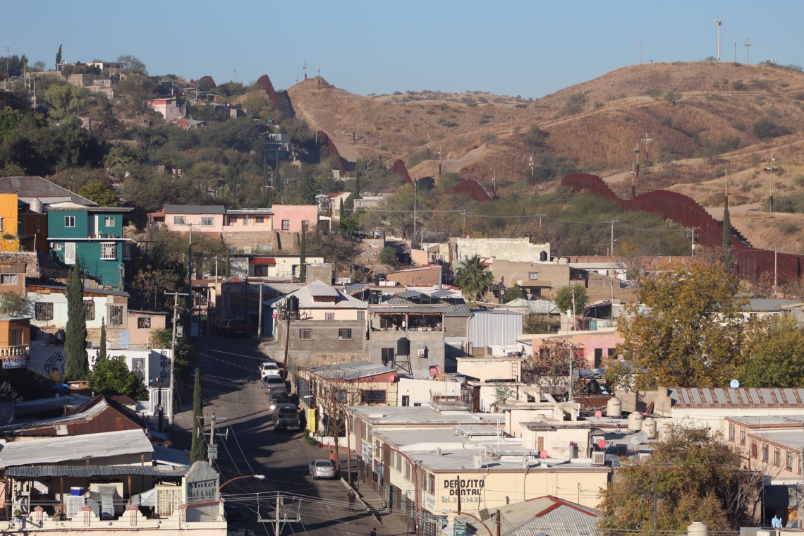 View of the U.S.-Mexico border from Nogales, Sonora