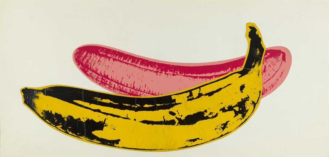 Yellow and pink bananas