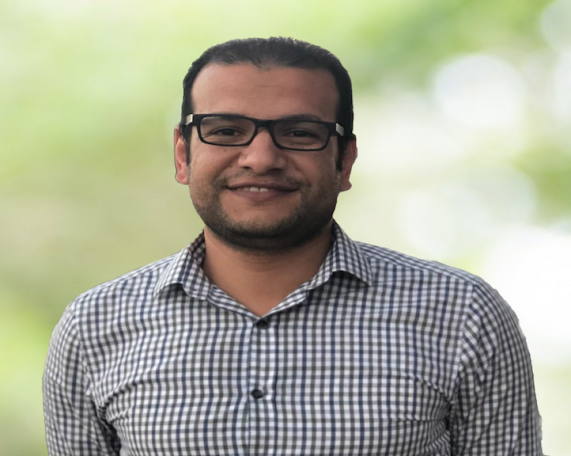 A picture of Ph.D candidate Elsayed Issa, the speaker at this event.