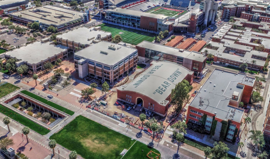 overhead view of Student Success District buildings