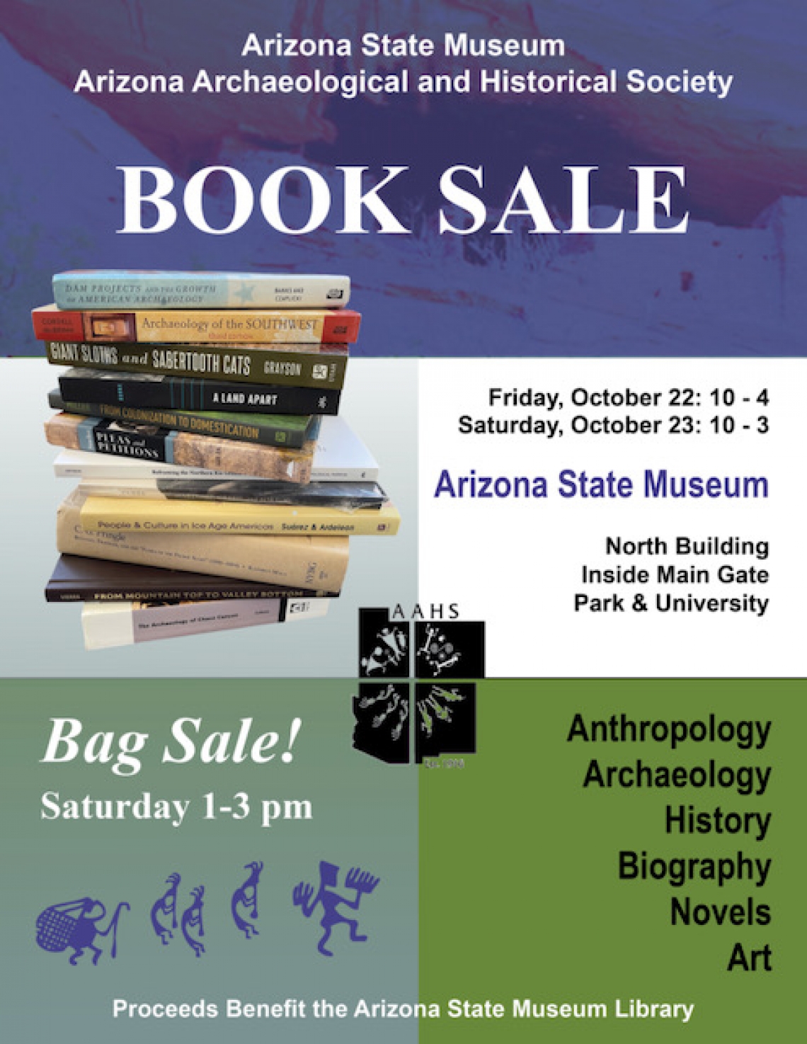 used book sale flyer
