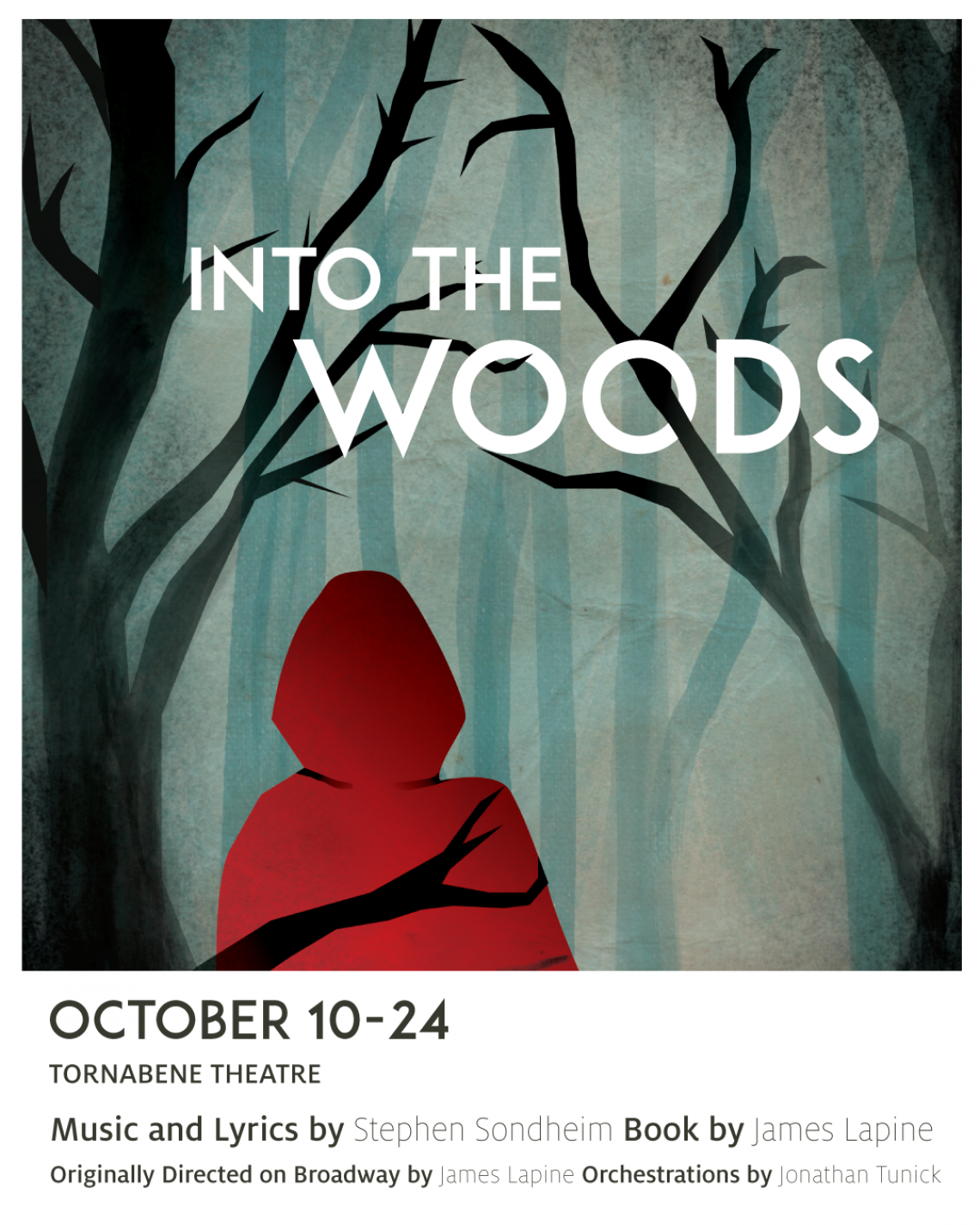 Poster for Fall 2021 production of TFTV's "Into the Woods".